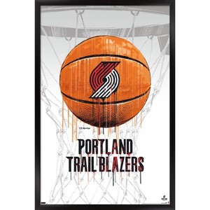 Trends International NBA Portland Trail Blazers - Drip Basketball 21 Framed Wall Poster Prints - 1 of 4
