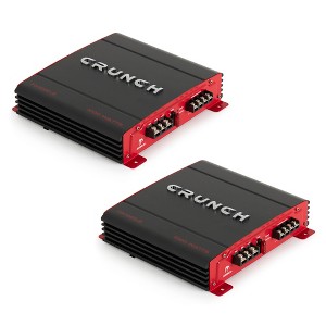 Crunch 2 Channel 1000 Watt Amp A/B Class Car Audio Stereo Amplifier (2 Pack) - 1 of 4
