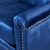 Christopher Knight Home Jaclyn New Velvet Tufted Club Chair - Navy: Upholstered Accent Chair, Polyester, Hardwood Frame - 3 of 4