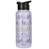 Memoi Thermal Insulated Stainless Steel Bicycles 32 Oz Water Bottle Lavender 32OZ - 2 of 4