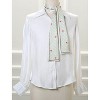 Allegra K Women's Skinny Scarves Polka Dot Cute Ribbon Hairband Neck Wraps Neckerchief - 2 of 4