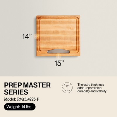 John Boos Reversible Wood Cutting Board with Juice Groove & Tray - Thumbnail 3