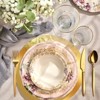 Aoibox 100PCS Round Gold Disposable Placemats for Dining Table, Mirrored Gold Charger Place Mat for Banquet Table Setting Wedding Birthday Dinner - 4 of 4
