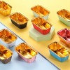 Unique Bargains Greaseproof Single-sided Aluminum Foil Cupcake Liners for Party 50 Pcs - 3 of 4