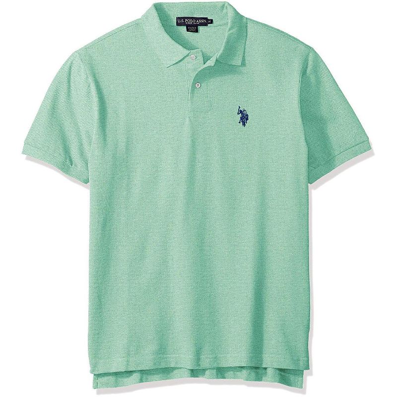 U.S. Polo Assn. Solid Cotton Pique Polo with Small Pony, 1 of 2