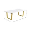 Meridian Furniture,Cameron Gold Coffee Table - 3 of 4