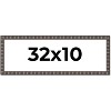 PosterPalooza | Panoramic Deco Black Picture Frame - UV Acrylic, Foam Board Backing, Hanging Hardware - 2 of 4