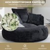 CAVINAS Chenille Fabric Bean Bag Chair with Three Pillows,Soft Bean Bag Couch,Accent Chairs for Living Room - 3 of 4