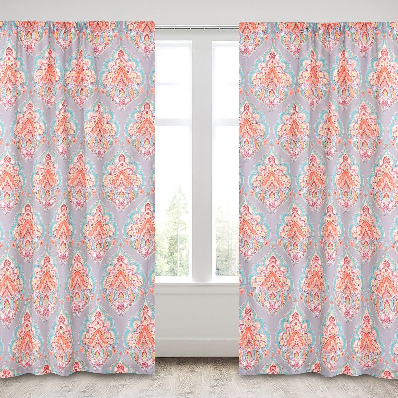 Marielle Bohemian Lined Curtain Panel with Rod Pocket - Levtex Home, 1 of 4