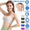 NPolar "Women’s Cross Back Sports Bra – Padded Strappy Crop Top with Open Back for Yoga, Gym & Running" White Medium - 2 of 3
