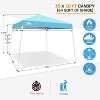 EAGLE PEAK Slant Leg Pop-up Canopy Tent Easy One Person Setup Instant Outdoor Beach Canopy Folding Portable Sports Shelter - 3 of 4