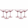 The Wine Savant Blush Pink Colored Champagne & Cocktail Glasses, Beautiful Addition to Home Bar with a Unique Style & Decor - 6 pk - 3 of 4