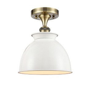 Adirondack - 1 Light Semi-Flush Mount In Industrial Style-12 Inches Tall and 8.5 Inches Wide - 1 of 1