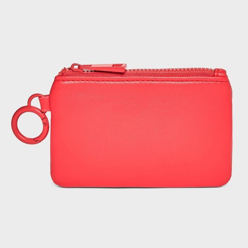 Red sales wristlet purse