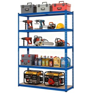 5 Tier Garage Storage Shelves, 2500LBS Capacity Metal Shelving Unit for Garage, Industrial, Warehouse, Kitchen, Closet, , Blue - 1 of 4