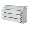 Resenkos Wooden Console Table with LED Light, Entryway Table, Storage Table, Modern Style, - 4 of 4