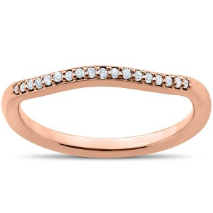 Pompeii3 1/10 ct Diamond Zoe Wedding Ring - 1 of 2