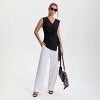 Women's Buckle Wrap Vest - A New Day™ Black - 3 of 4