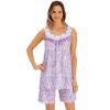 Collections Etc Paisley Print Short Set - 4 of 4