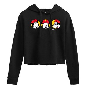 Women's - Disney - Mickey & Friends Cropped Graphic Hoodie - 1 of 3