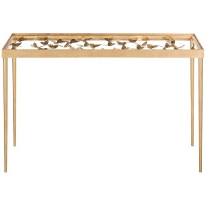 Rosalie Butterfly Console - Antique Gold Leaf - Safavieh