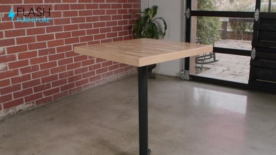 Eco-Friendly Solid Wood Butcher Block Style 24" Square Table Top