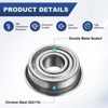 Unique Bargains Durable Chrome Steel Flanged Ball Bearing 4 3mm x 8mm x 3mm - 2 of 4