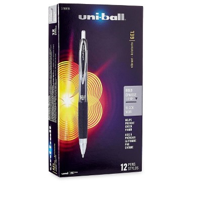 uni-ball 207 RT Retractable Gel Pens Bold Point Black Ink 344742
