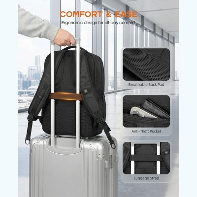 SUGIFT Extra Large 50L Travel Laptop Backpack for Men Women with USB Charging Port Water Resistant — фото 3