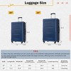 YONWAY Luggage sets, Expanable Spinner Wheel, ABS Lightweight Suitcase with TSA Lock - 3 of 4