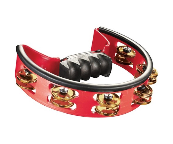 Pearl Ultra-Grip Brass Tambourine Red