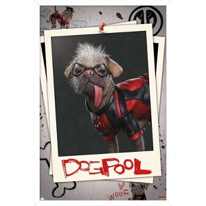 Trends International Marvel Deadpool & Wolverine - Dogpool Framed Wall Poster Prints - 1 of 4