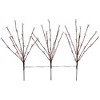 Northlight LED Lighted Cherry Blossom Artificial Branch Sprays - 30" - Red - Set of 3 - 3 of 4