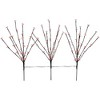 Northlight Set of 3 Pre-Lit Cherry Blossom Artificial Tree Branches 2.5' - Red LED Lights - image 3 of 4