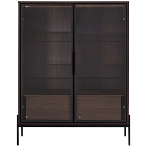 Bella Depot 51.2'' Tall Display Cabinet with Tempered Glass Door, LED - 1 of 4