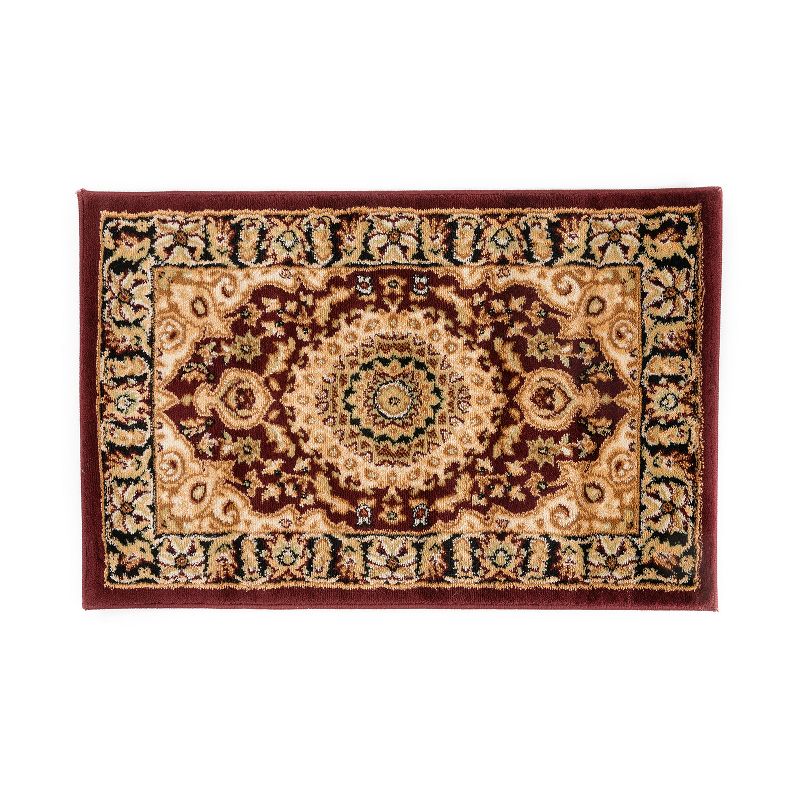 World Rug Gallery Traditional Oriental Medallion Area Rug, 1 of 5
