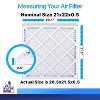 Filter King 21x22x0.5 Air Filter | 4-PACK | MERV 8 HVAC Pleated A/C Furnace Filters | MADE IN USA | Actual Size: 20.5 x 21.5 x 0.5" - 2 of 4