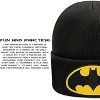 Beanie for Kids and Adults Winter Hat – Beanie with Batman Patch Licensed (One Size) - 4 of 4