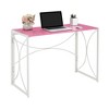 Breighton Home Nova Folding Desk in Pink/White - 3 of 4