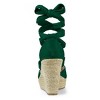 Allegra K Women's Lace Up Open Toe Platform Espadrille Wedge Sandals - 3 of 4