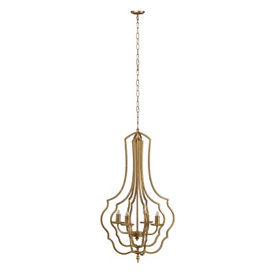 Valerio Nested Chandelier Antique Gold - A&B Home