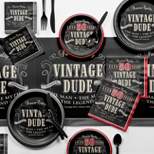 Vintage Dude 50th Birthday Party Supplies Kit