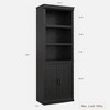 Book Case with Doors, 5 Tier Book Shelf with Cabinet, 68.7" Tall 5 Shelf Book Case for Living Room, Home Office - 2 of 4