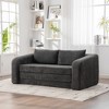 Okak Modern Foldable Single Sofa Chairs with Armrest & Backrest,Chenille Fabric Floor Mattress Couch for Living Room,Apartments - 2 of 4