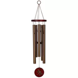 Woodstock Chimes Signature Collection, Woodstock Habitats Chime, 26'' Bronze Dragonfly Wind Chime HCBRD