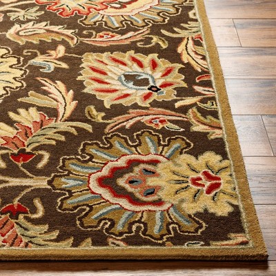 Lyon 4' x 6' Dark Brown Wool Handmade Tufted Area Rug