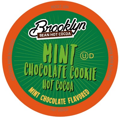 Brooklyn Bean Hot Cocoa Pods for Keuirg K-Cup Brewers, Mint Chocolate Cookie, 40 Count