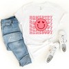 Simply Sage Market Homebody Stacked Smiley Face Short Sleeve Tee - 3 of 4