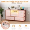 ODK 8 Drawer TV Cabinet, Dresser TV Stand for 50 Inch TV, TV Console Table with Storage, Adjustable Feet, for Living Room, Bedroom - 4 of 4