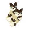Wrapables Novelty Animal Print Crew Socks (Set of 5), Oh My Kitty - 2 of 4